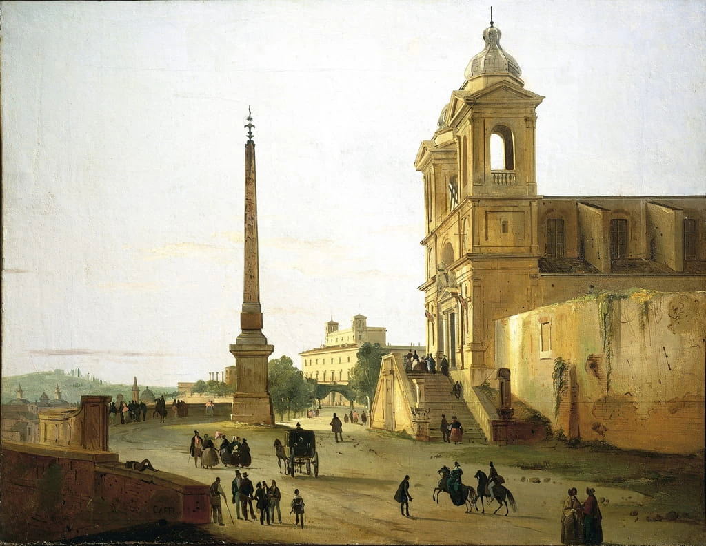 Roma, Chiesa della Trinità sul Monte e Obelisco Sallustiano